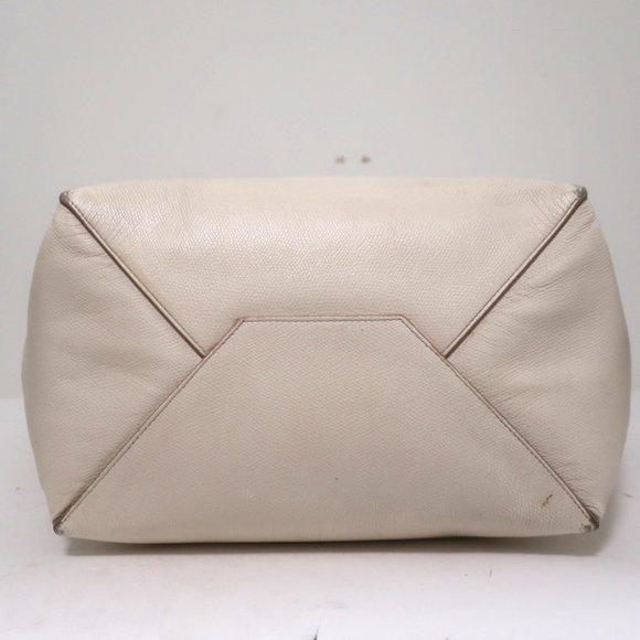CELINE PHANTOM CABAS TOTE CREAM GRAINED LEATHER - Picture 7 of 12
